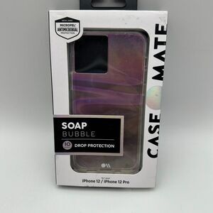 Case-Mate Soap Bubble Case for iPhone 12 / 12 Pro 10Ft Drop Protection‎